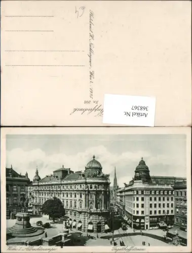 368367,Wien Innere Stadt Albrechtsrampe Denkmal Tegetthoffstraße