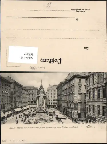 368382,Wien Innere Stadt Hoher Markt m. Votiv-Denkmal Mariä Vermählung