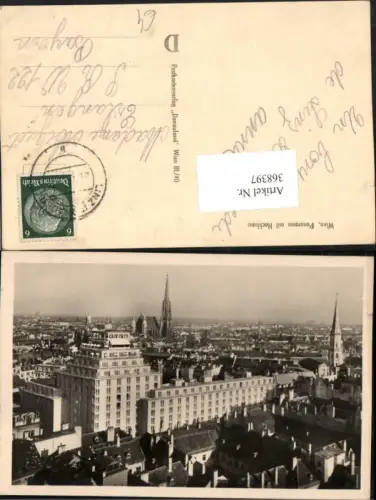 368397,Wien Innere Stadt Teilansicht Panorama m. Hochhaus