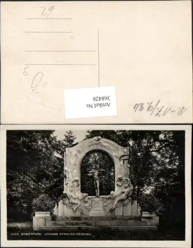 368428,Wien Innere Stadt Stadtpark Johann-Strauss-Denkmal Statue
