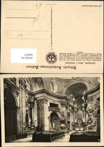 368437,Wien Innere Stadt Peterskirche Kirche Innenansicht pub Katholikentag Postkarte