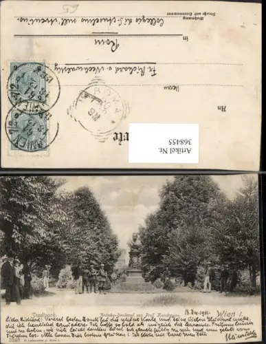 368455,Wien Innere Stadt Stadtpark Zelinka-Denkmal Büste