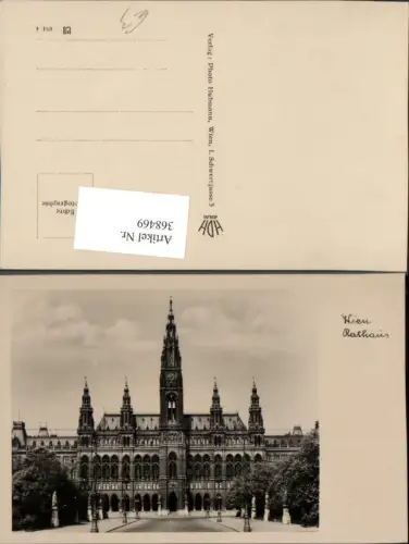 368469,Wien Innere Stadt Rathaus Gebäude pub Foto Hubmann