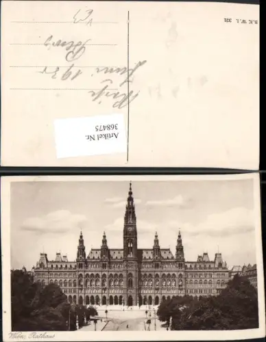 368475,Wien Innere Stadt Rathaus Gebäude pub B.K.W.I. 321