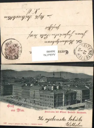 368490,Wien Innere Stadt Panorama m. Wiener Handelsakademie