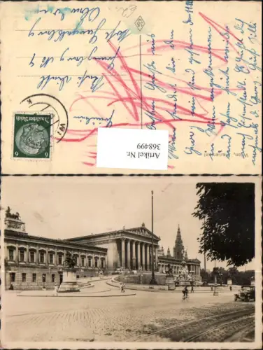 368499,Wien Innere Stadt Parlament Gebäude Statue