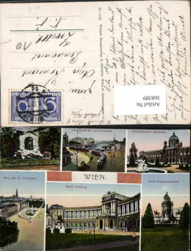 368509,Wien Innere Stadt Hofburg Parlament Maria Theresia-Monument Museum Mehrbildkarte