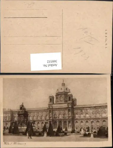 368532,Wien Innere Stadt Hofmuseum Maria Theresia-Monument