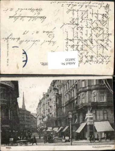 368535,Wien Innere Stadt Rothenthurmstraße Rotenturmstraße Tram Odol Reklame