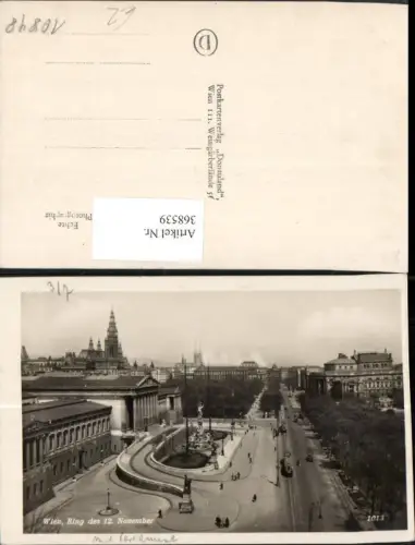 368539,Wien Innere Stadt Ring Parlament Gebäude Brunnen