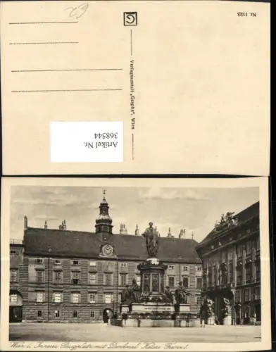368544,Wien Innere Stadt Innerer Burgplatz m. Denkmal Kaiser Franz