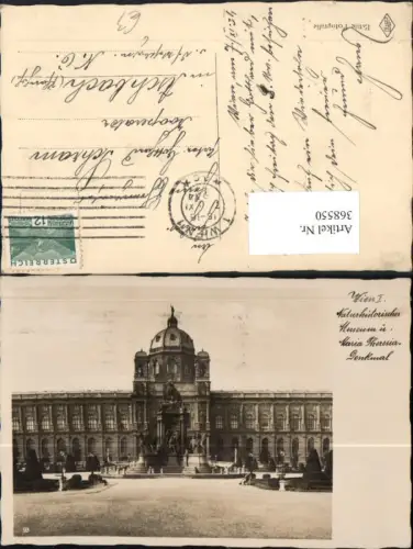 368550,Wien Innere Stadt Naturhistorisches Museum m. Maria Theresia-Denkmal