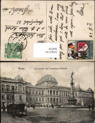 368554,Wien Innere Stadt Universität m. Liebenberg-Denkmal pub B.K.W.I. 725
