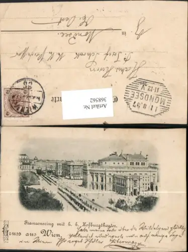 368562,Wien Innere Stadt Franzensring m. Hofburgtheater Theater