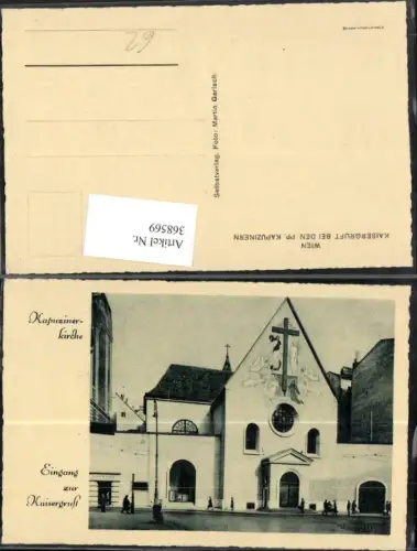 368569,Wien Innere Stadt Kapuzinerkirche Kirche Eingang zur Kaisergruft