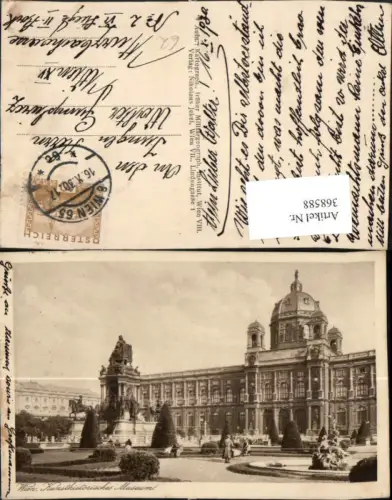 368588,Wien Innere Stadt Kunsthistorisches Museum m. Maria Theresia-Denkmal