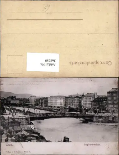 368689,Wien Innere Stadt Stephaniebrücke Brücke