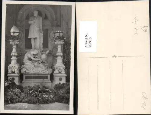 382910,Foto AK Wien Innere Stadt Josef Anger Denkmal Statue