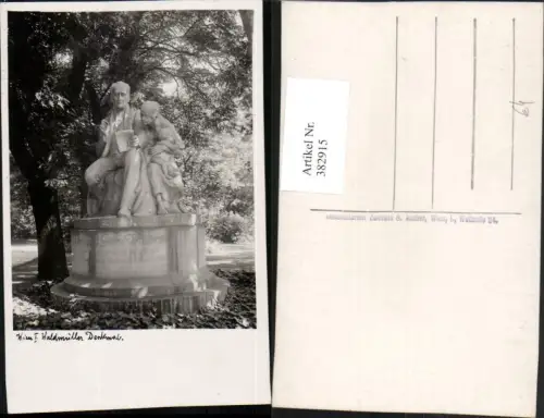 382915,Wien Innere Stadt Ferdinand Georg Waldmüller-Denkmal Statue