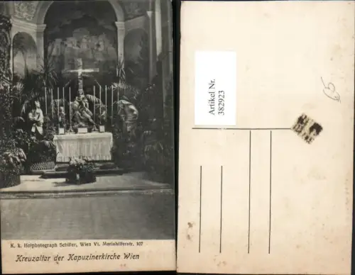 382923,Wien Innere Stadt Kapuzinerkirche Kirche Kreuzaltar Altar