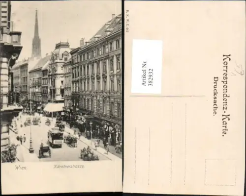 382932,Wien Innere Stadt Kärntnerstraße Geschäfte Tram pub B.K.W.I. 467