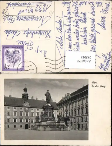 383013,Wien Innere Stadt In der Burg Denkmal Statue