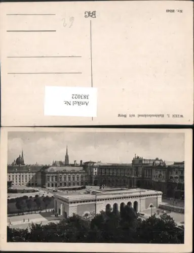383022,Wien Innere Stadt Heldendenkmal m. Burg