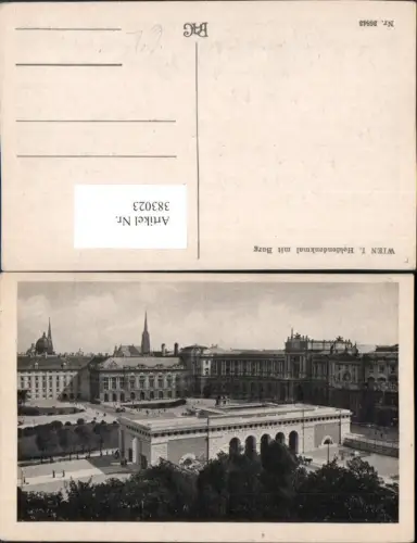 383023,Wien Innere Stadt Heldendenkmal m. Burg