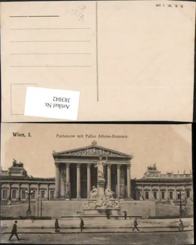 383042,Wien Innere Stadt Parlament m. Pallas Athene-Brunnen pub B.K.W.I. 539