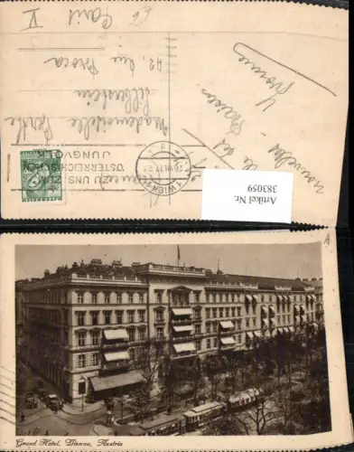 383059,Wien Innere Stadt Grand Hotel Straßenbahn