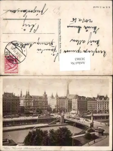 383063,Wien Innere Stadt Kai m. Schwedenbrücke Brücke pub B.K.W.I. 121/26