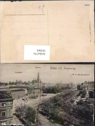 383064,Wien Innere Stadt Franzensring Parlament Rathaus Hof-Burgtheater