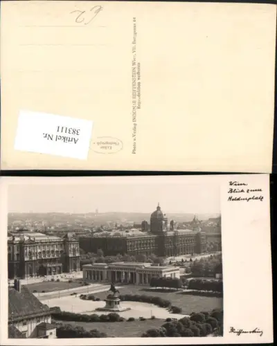 383111,Wien Innere Stadt Blick zum Heldenplatz Denkmal