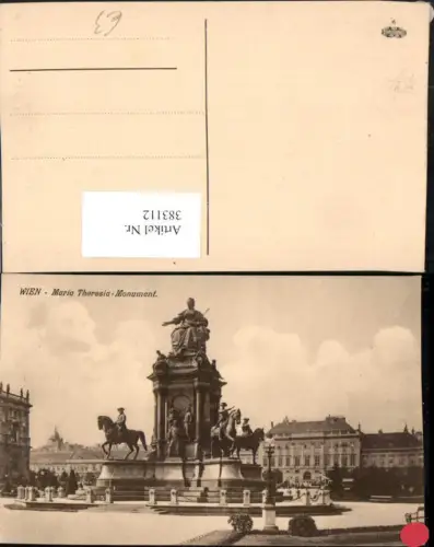 383112,Wien Innere Stadt Maria Theresia-Monument Denkmal Statue