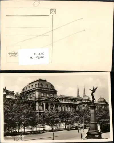 383134,Wien Innere Stadt Universität Gebäude u. Liebenberg-Denkmal