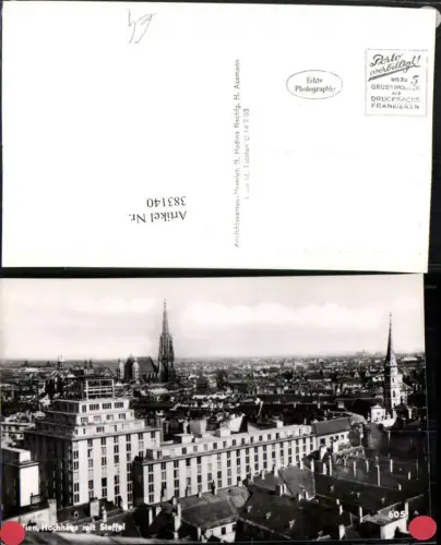 383140,Wien Innere Stadt Teilansicht Hochhaus m. Steffel Stephansdom
