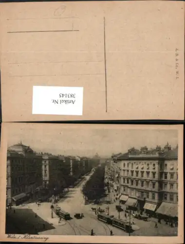 383145,Wien Innere Stadt Kärntnerring Straße Straßenbahnen Geschäfte