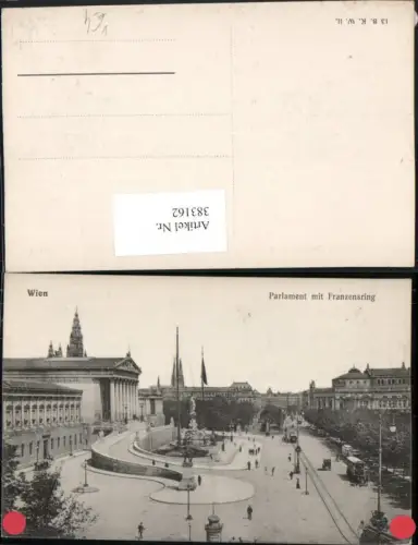 383162,Wien Innere Stadt Parlament Gebäude m. Franzensring pub B.K.W.I. 13