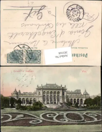 383168,Wien Innere Stadt Stadtpark Kursalon Gebäude