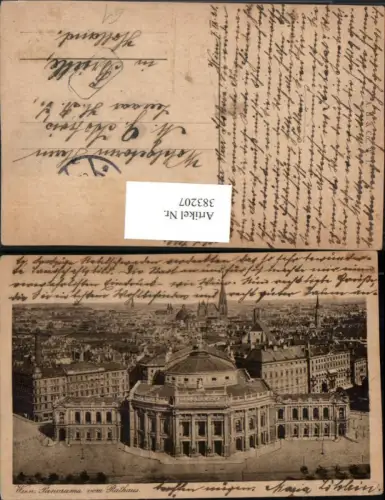 383207,Wien Innere Stadt Panorama Teilansicht vom Rathaus m. Burgtheater