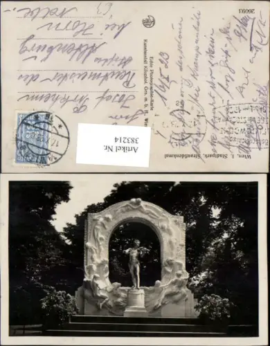383214,Wien Innere Stadt Stadtpark Strauß-Denkmal Statue pub Kilophot 26093