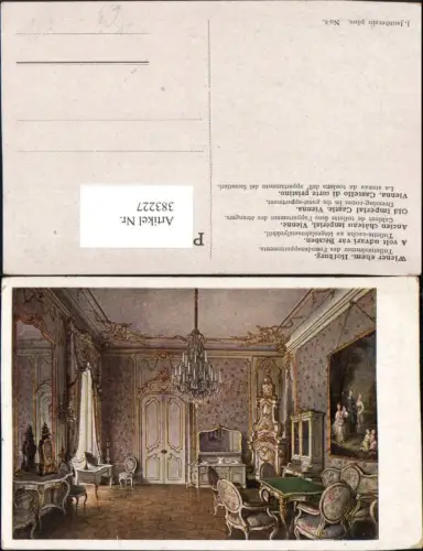 383227,Künstler AK J. Jaunbersin Wien Innere Stadt Hofburg Toilettezimmer