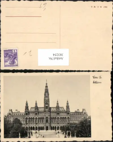 383254,Wien Innere Stadt Rathaus Gebäude pub B.K.W.I. 2067