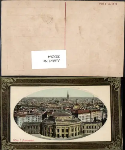 383264,Wien Innere Stadt Panorama Burgtheater Präge Passepartout pub B.K.W.I. 116/1