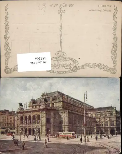 383266,Künstler AK Richard Moser Wien Innere Stadt Staatsoper Oper pub B.K.W.I. 433/5