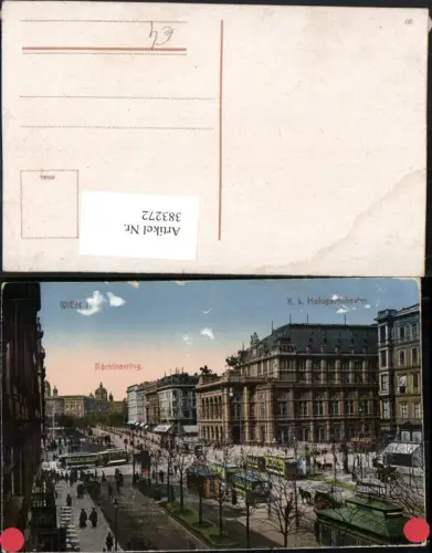 383272,Wien Innere Stadt Kärntnerring m. K. k. Hofoperntheater Oper