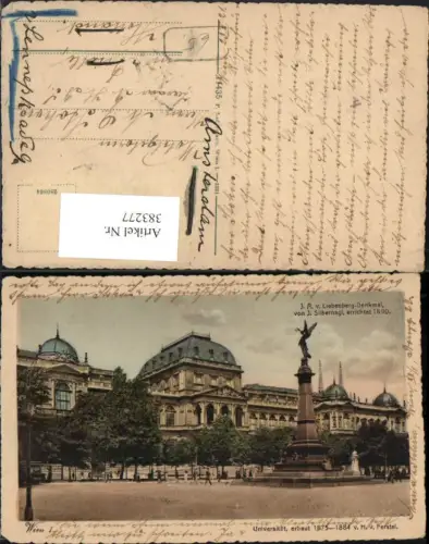 383277,Wien Innere Stadt Universität Gebäude u. Liebenberg-Denkmal