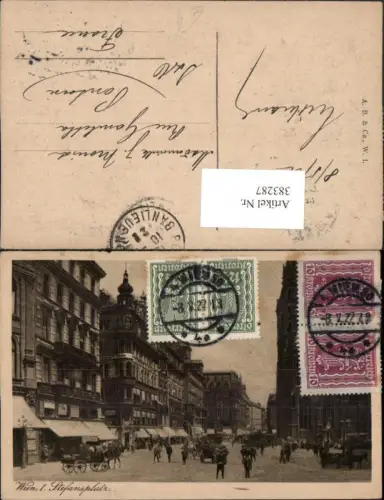 383287,Wien Innere Stadt Stefansplatz Stephansplatz Straßenansicht
