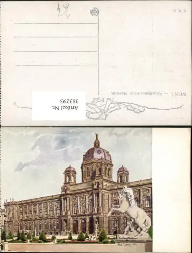 383293,Künstler AK Geza Lippay Wien Innere Stadt Kunsthistorisches Museum pub Kilophot