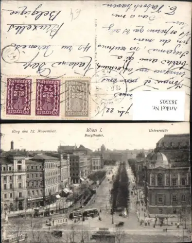383305,Wien Innere Stadt Ring Burgtheater Universität